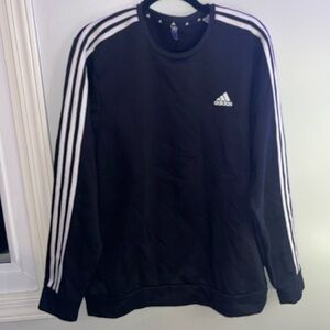 black adidas crew neck sweat shirt